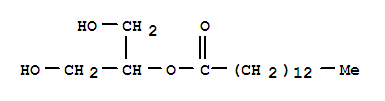 1,3-Dihydroxypropan-2-yl tetradecanoate Structure,3443-83-2Structure