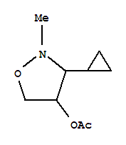 4-Isoxazolidinol ,3-cyclopropyl-2-methyl-,acetate(ester)(9ci) Structure,344304-83-2Structure