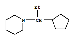 Piperidine,1-(1-cyclopentylpropyl)-(9ci) Structure,344396-09-4Structure