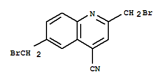 4-Quinolinecarbonitrile,2,6-bis(bromomethyl)- Structure,344403-33-4Structure