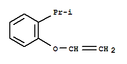 Benzene,1-(ethenyloxy)-2-(1-methylethyl)-(9ci) Structure,34573-87-0Structure