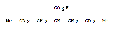 2-(Propyl-2,2-d2)pentanoic-4,4-d2 acid Structure,345909-03-7Structure