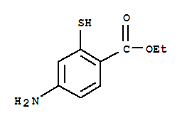 Benzoic acid,4-amino-2-mercapto-,ethyl ester (9ci) Structure,345910-57-8Structure