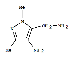 5-(Aminomethyl)-1,3-dimethyl-1h-pyrazol-4-amine Structure,345913-72-6Structure