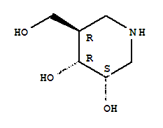 3,4-Piperidinediol ,5-(hydroxymethyl)-,(3s,4r,5r)-(9ci) Structure,346408-24-0Structure