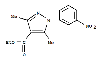 3,5-Dimethyl-1-(3-nitrophenyl)-1h-pyrazole-4-carboxylic acid ethyl ester Structure,346440-86-6Structure