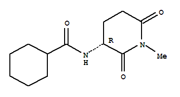 Cyclohexanecarboxamide,n-[(3r)-1-methyl-2,6-dioxo-3-piperidinyl ]-(9ci) Structure,346585-95-3Structure