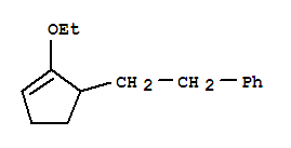 Benzene,[2-(2-ethoxy-2-cyclopenten-1-yl)ethyl ]-(9ci) Structure,346620-69-7Structure