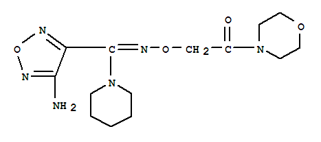 (4-Amino-1,2,5-oxadiazol-3-yl)(piperidin-1-yl)methanone 1-morpholinocarbonylmethyl oxime Structure,346645-35-0Structure