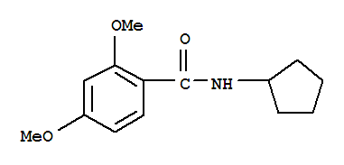 Benzamide,n-cyclopentyl-2,4-dimethoxy-(9ci) Structure,349107-47-7Structure