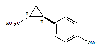 Cyclopropanecarboxylic acid,2-(4-methoxyphenyl)-,(1r,2r)-rel- Structure,34919-28-3Structure