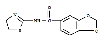 1,3-Benzodioxole-5-carboxamide,n-(4,5-dihydro-2-thiazolyl)-(9ci) Structure,349415-55-0Structure