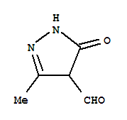 1H-pyrazole-4-carboxaldehyde,4,5-dihydro-3-methyl-5-oxo-(9ci) Structure,349484-00-0Structure