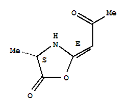 5-Oxazolidinone,4-methyl-2-(2-oxopropylidene)-,[s-(e)]-(9ci) Structure,35006-45-2Structure