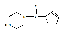 Piperazine,1-(2-cyclopenten-1-ylcarbonyl)-(9ci) Structure,350509-30-7Structure