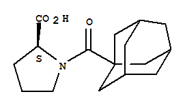 1-(Adamantane-1-carbonyl)-pyrrolidine-2-carboxylic acid Structure,35084-48-1Structure