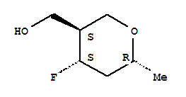 2H-pyran-3-methanol ,4-fluorotetrahydro-6-methyl-,(3r,4r,6s)-rel-(9ci) Structure,351875-55-3Structure