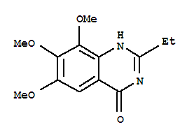 4(1H)-quinazolinone, 2-ethyl-6,7,8-trimethoxy-(9ci) Structure,35241-19-1Structure