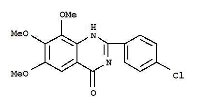 4(1H)-quinazolinone, 2-(4-chlorophenyl)-6,7,8-trimethoxy-(9ci) Structure,35241-34-0Structure