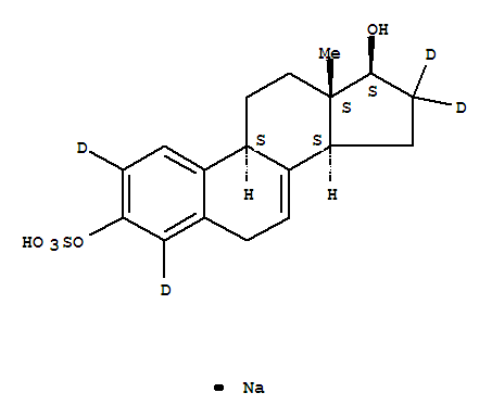 Sodium 17b-dihydroequilin-2,4,16,16-d4 3-sulfate (stabilized with tris, 50% w/w) Structure,352431-51-7Structure