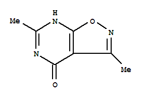 Isoxazolo[5,4-d]pyrimidin-4(5h)-one, 3,6-dimethyl-(9ci) Structure,35258-88-9Structure