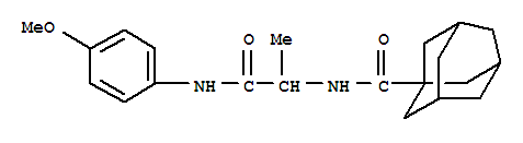 Tricyclo[3.3.1.13,7]decane-1-carboxamide, n-[2-[(4-methoxyphenyl)amino]-1-methyl-2-oxoethyl]-(9ci) Structure,353492-18-9Structure