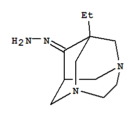 3,6-Diazatricyclo[4.3.1.13,8]undecan-9-one,1-ethyl-,hydrazone(9ci) Structure,353507-56-9Structure