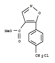 4-Isoxazolecarboxylicacid,5-[4-(chloromethyl)phenyl ]-,methylester(9ci) Structure,354222-21-2Structure