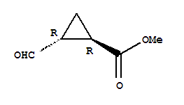 Cyclopropanecarboxylic acid, 2-formyl-, methyl ester, (1r,2r)-rel- (9ci) Structure,35501-84-9Structure