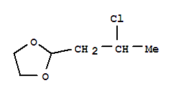 1,3-Dioxolane, 2-(2-chloropropyl)- Structure,35502-16-0Structure