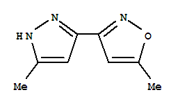 Isoxazole,5-methyl-3-(5-methyl-1h-pyrazol-3-yl)-(9ci) Structure,35592-90-6Structure