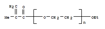 Poly(ethylene glycol) ethyl ether methacrylate Structure,35625-93-5Structure