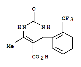 1,2,3,4-Tetrahydro-6-methyl-2-oxo-4-[2-(trifluoromethyl)phenyl]-5-pyrimidinecarboxylic acid Structure,356566-54-6Structure