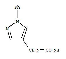 (1-Phenyl-1h-pyrazol-4-yl)acetic acid Structure,35715-77-6Structure