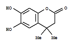 2H-1-benzopyran-2-one,3,4-dihydro-6,7-dihydroxy-4,4-dimethyl-(9ci) Structure,357187-41-8Structure