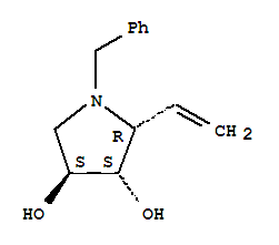 3,4-Pyrrolidinediol ,2-ethenyl-1-(phenylmethyl)-,(2r,3s,4s)-(9ci) Structure,357278-44-5Structure