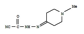 Acetonitrile,[(1-methyl-4-piperidinylidene)hydrazino]oxo-(9ci) Structure,357297-08-6Structure