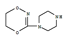 1,4,2-Dioxazine,5,6-dihydro-3-(1-piperazinyl)-(9ci) Structure,358389-43-2Structure