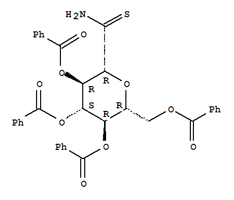 C-(2,3,4,6-tetra-o-benzoyl-beta-d-glucopyranosyl) thioformamide Structure,358738-50-8Structure