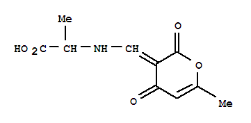 Alanine, n-[(6-methyl-2,4-dioxo-2h-pyran-3(4h)-ylidene)methyl]-(9ci) Structure,360069-21-2Structure