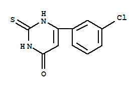 6-(3-Chlorophenyl)-2,3-dihydro-2-thioxo-4(1h)-pyrimidinone Structure,36309-40-7Structure