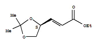 (E)-3-(2,2-dimethyl-[1,3]dioxolan-4-yl)-acrylic acid ethyl ester Structure,36326-38-2Structure