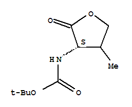 [(3S)-4-methyl-2-oxotetrahydro-3-furanyl](2-methyl-2-propanyl)carbamic acid Structure,364750-78-7Structure