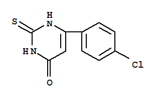 6-(4-Chlorophenyl)-2,3-dihydro-2-thioxo-4(1h)-pyrimidinone Structure,36479-17-1Structure