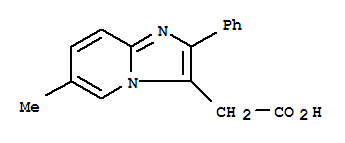 (6-Methyl-2-phenyl-imidazo[1,2-a]pyridin-3-yl)-acetic acid Structure,365213-66-7Structure