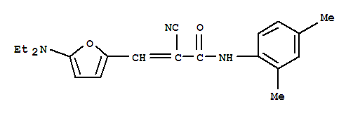 2-Propenamide, 2-cyano-3-[5-(diethylamino)-2-furanyl]-n-(2,4-dimethylphenyl)- Structure,365986-66-9Structure