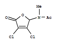 Acetamide,n-(3,4-dichloro-2,5-dihydro-5-oxo-2-furanyl)-n-methyl- Structure,366821-55-8Structure