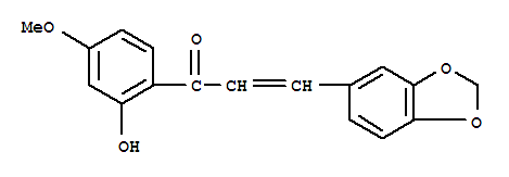 2-Propen-1-one,3-(1,3-benzodioxol-5-yl)-1-(2-hydroxy-4-methoxyphenyl)- Structure,36685-65-1Structure