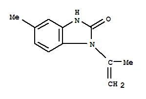 2H-benzimidazol-2-one,1,3-dihydro-5-methyl-1-(1-methylethenyl)-(9ci) Structure,36743-70-1Structure