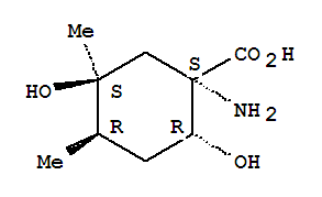 Cyclohexanecarboxylic acid,1-amino-2,5-dihydroxy-4,5-dimethyl-,(1r,2s,4s,5r)-rel-(9ci) Structure,367507-93-5Structure